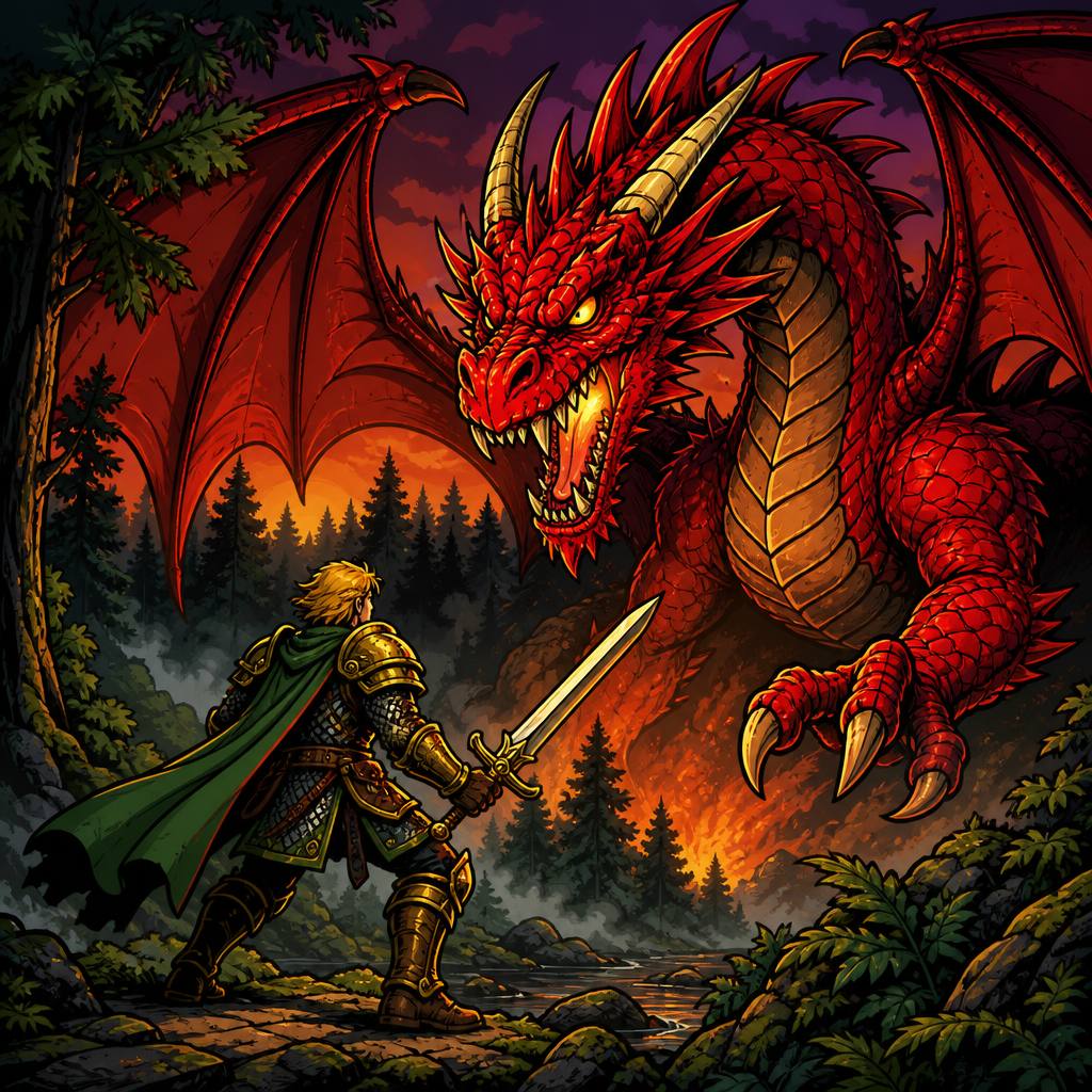 Legend of the Red Dragon game art